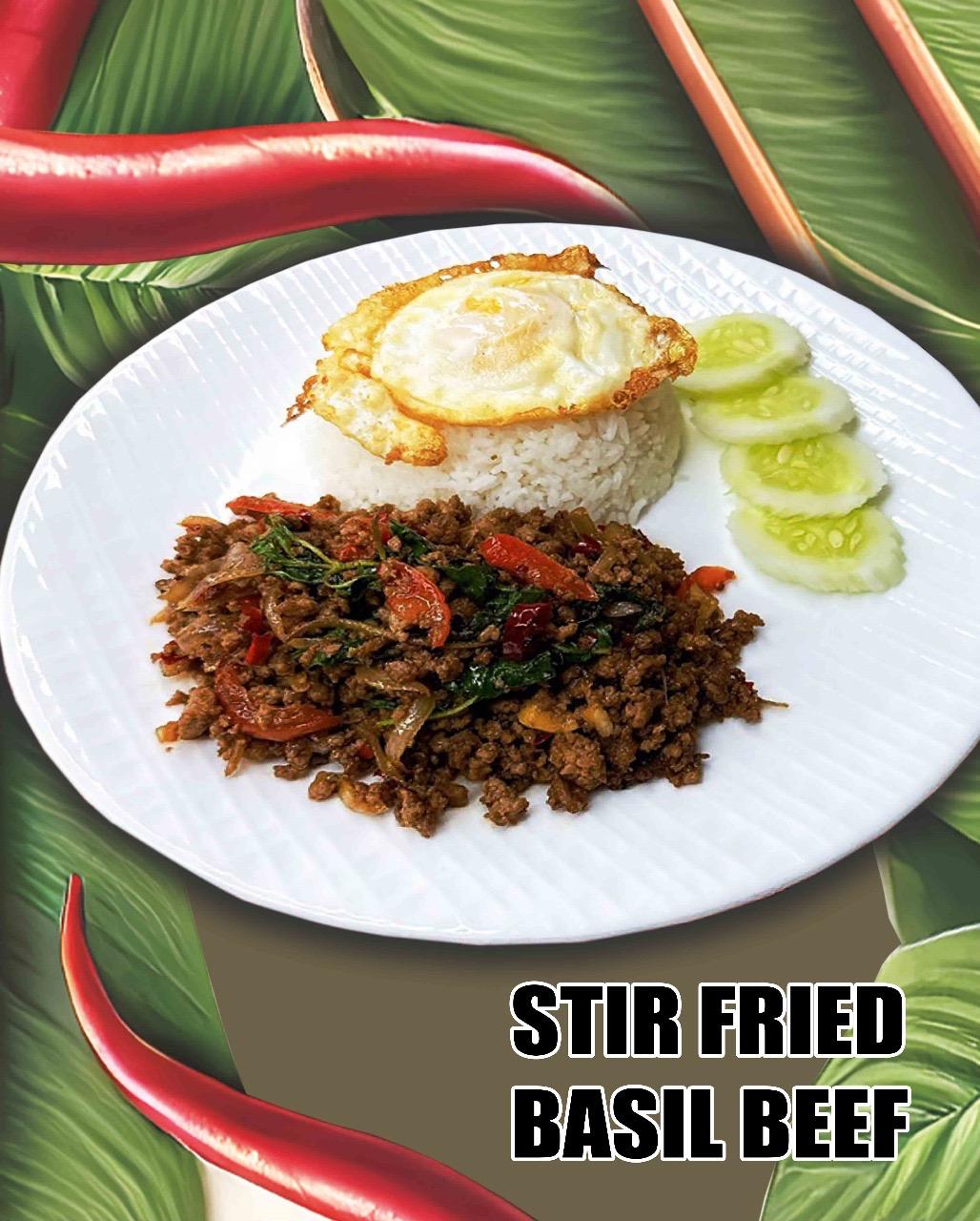 HS Miracle Restaurant — Stir Fried Basil Beef